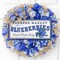 12.5" Blueberry Farmer's Market Themed Wooden Wall / Door Hanger Sign For Wreath Accents, Crafts, and Decorations